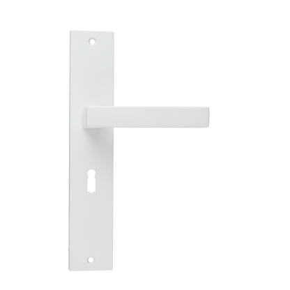 Deurklink Lorto in wit met sleutelgat 56 mm