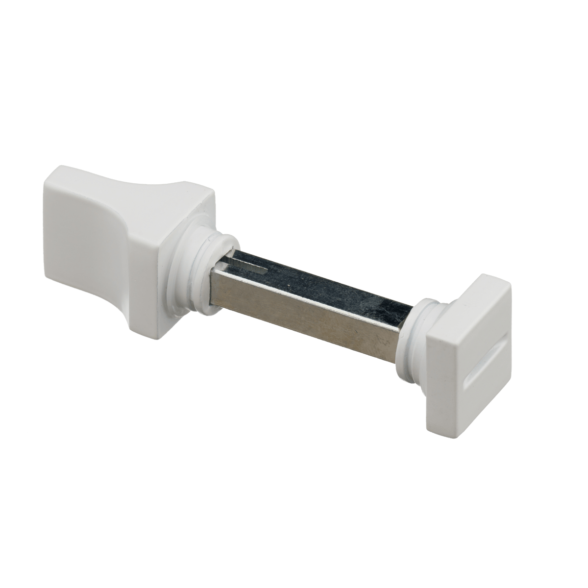 Draaiknop en sluitstift van deurklink Lorto in wit met WC-sluiting 63 mm