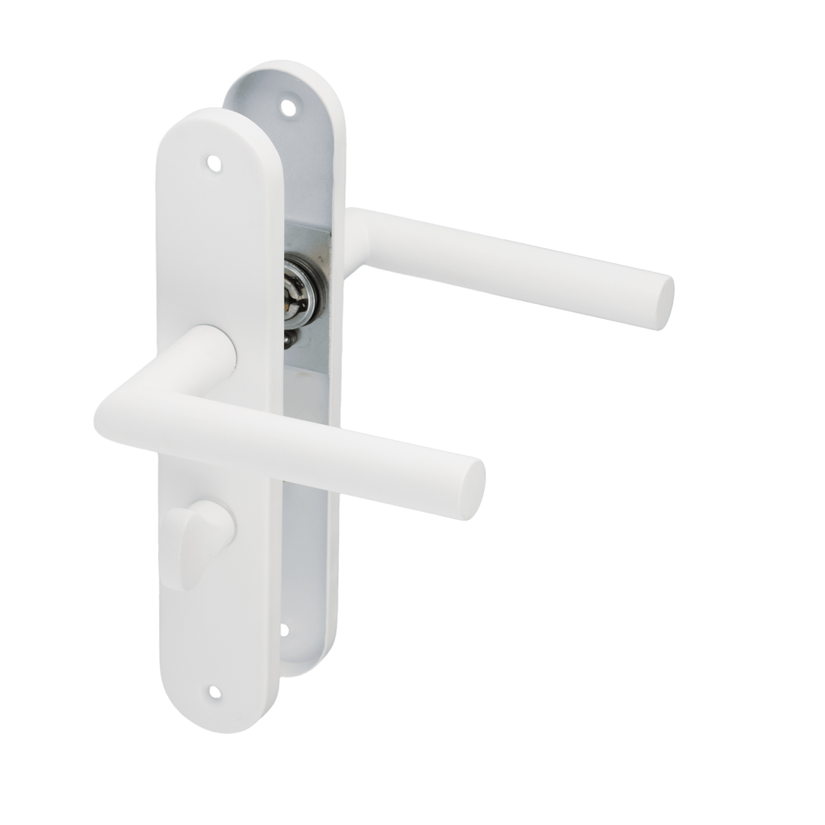 Deurklink Lucano in wit met WC-sluiting 63 mm