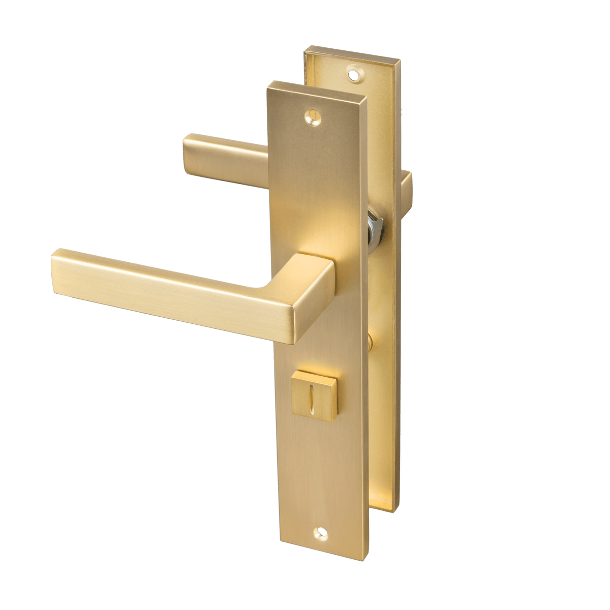 Deurklink Alassio in goud met WC-sluiting 63 mm