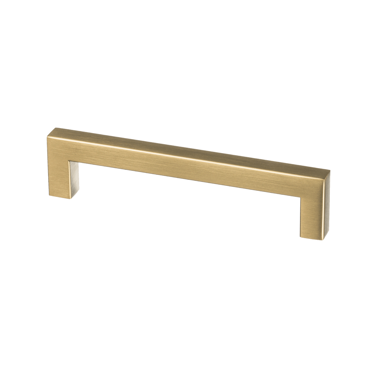 Meubelgreep in goud, hartafstand 128 mm, lengte 140 mm