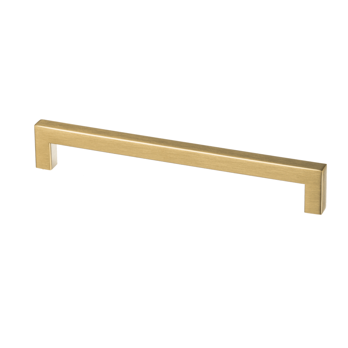 Meubelgreep in goud, hartafstand 192 mm, lengte 204 mm