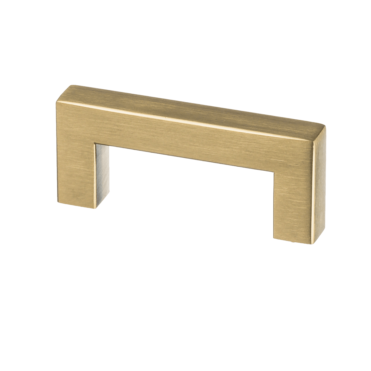 Meubelgreep in goud, hartafstand 64 mm, lengte 76 mm