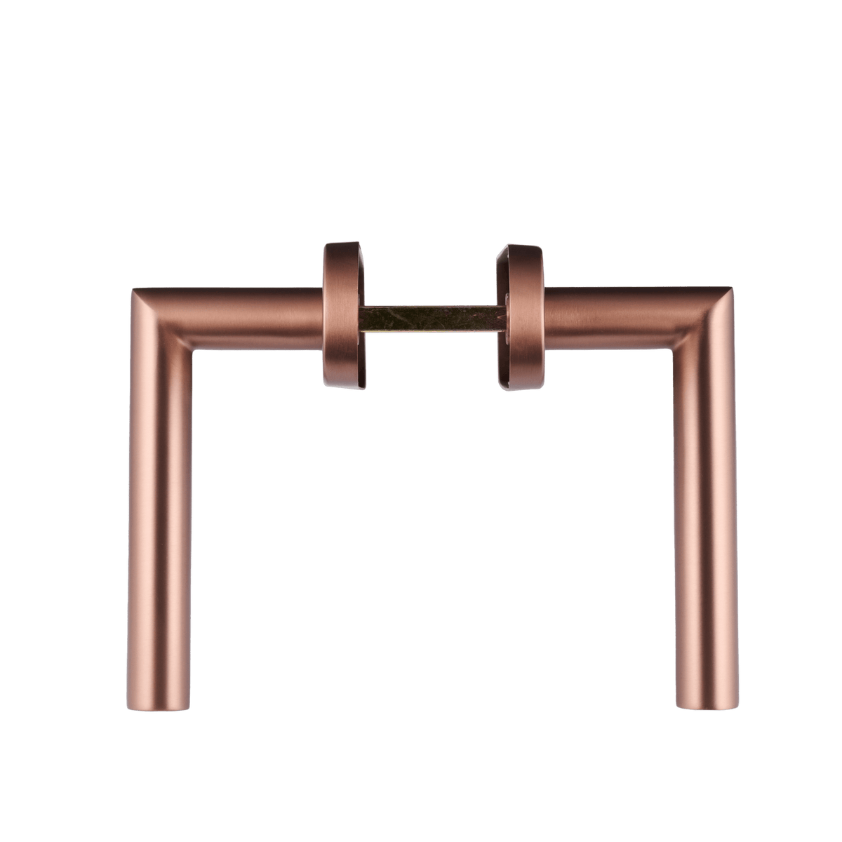 Deurklink Ferrano in koper met sleutelgat 56 mm