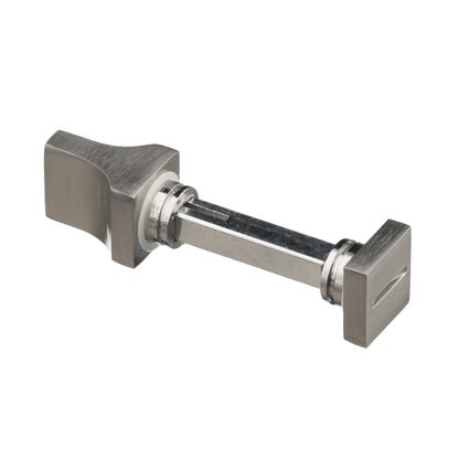 Draaiknop en sluitstift van deurklink Merano in RVS met WC-sluiting 63 mm