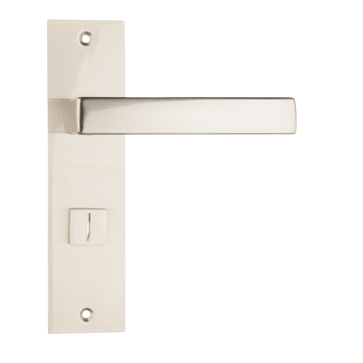 Deurklink Merano in RVS met WC-sluiting 63 mm