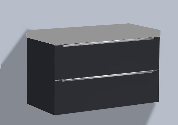 Mueble bajo Senza 80 Antracita Alto Brillo