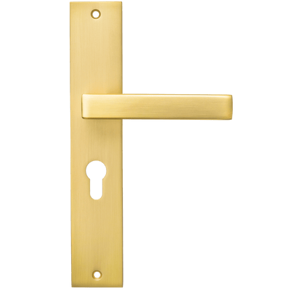 Deurklink Alassio in goud met cilindergat 55 mm