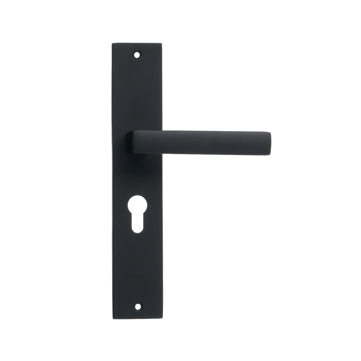Deurklink Veneto in zwart met cilindergat 55 mm