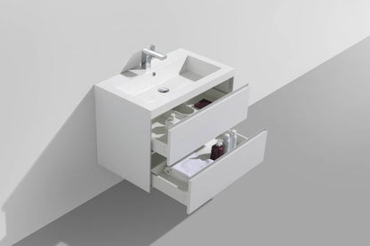 Badmeubel aktieset PL 80 HOOGGLANS WIT - WDtegels