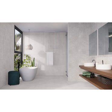 Beton Cire Bercy Bianco decor wandtegel 60x120 rett