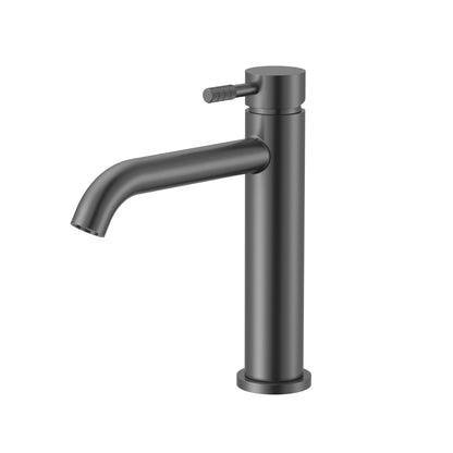 Stria Wastafelmengkraan | Hendel met Verfijnde Ribbelstructuur | Gunmetal PVD - WDtegels