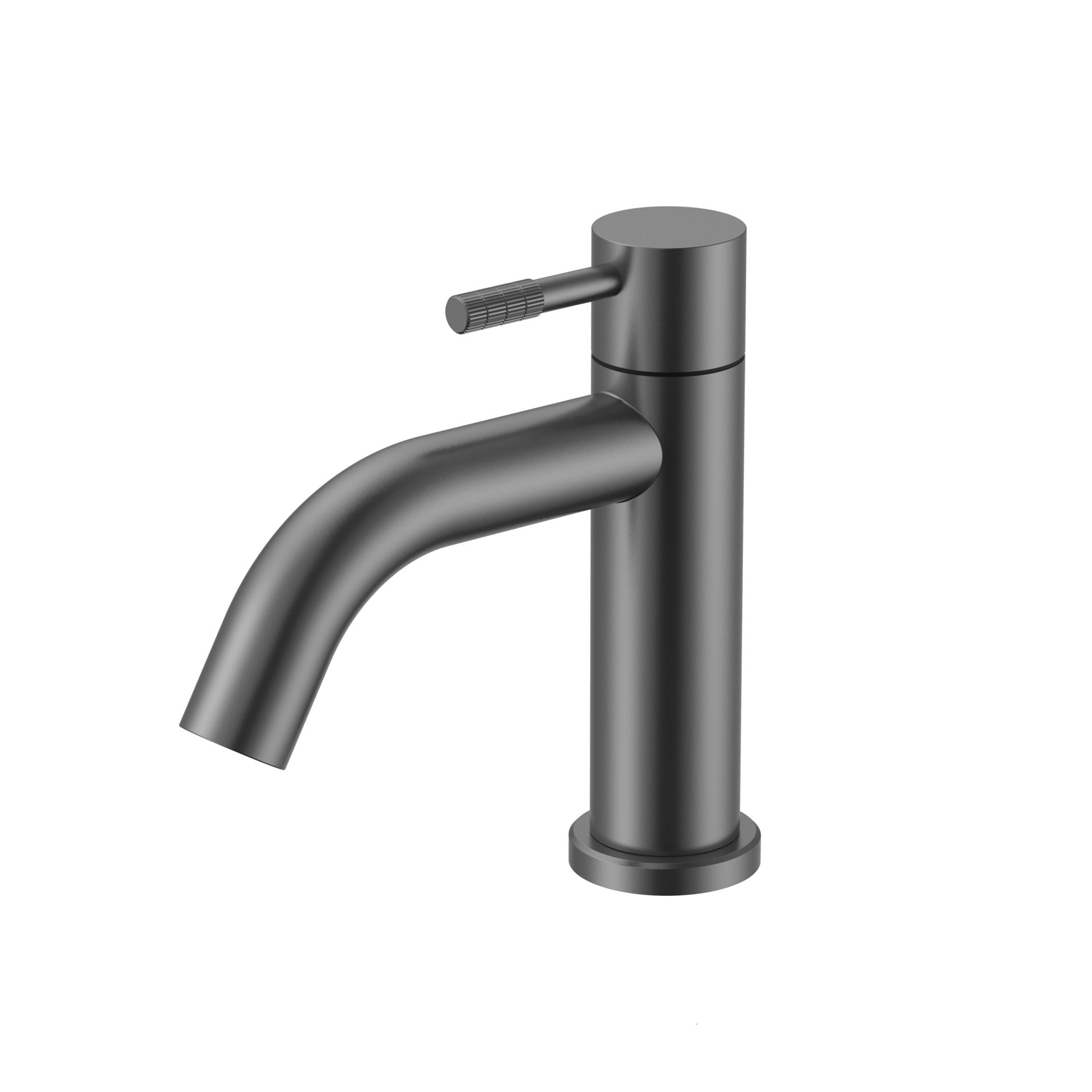 Stria Koudwaterkraan | Hendel met ribbelstructuur | Gunmetal PVD - WDtegels
