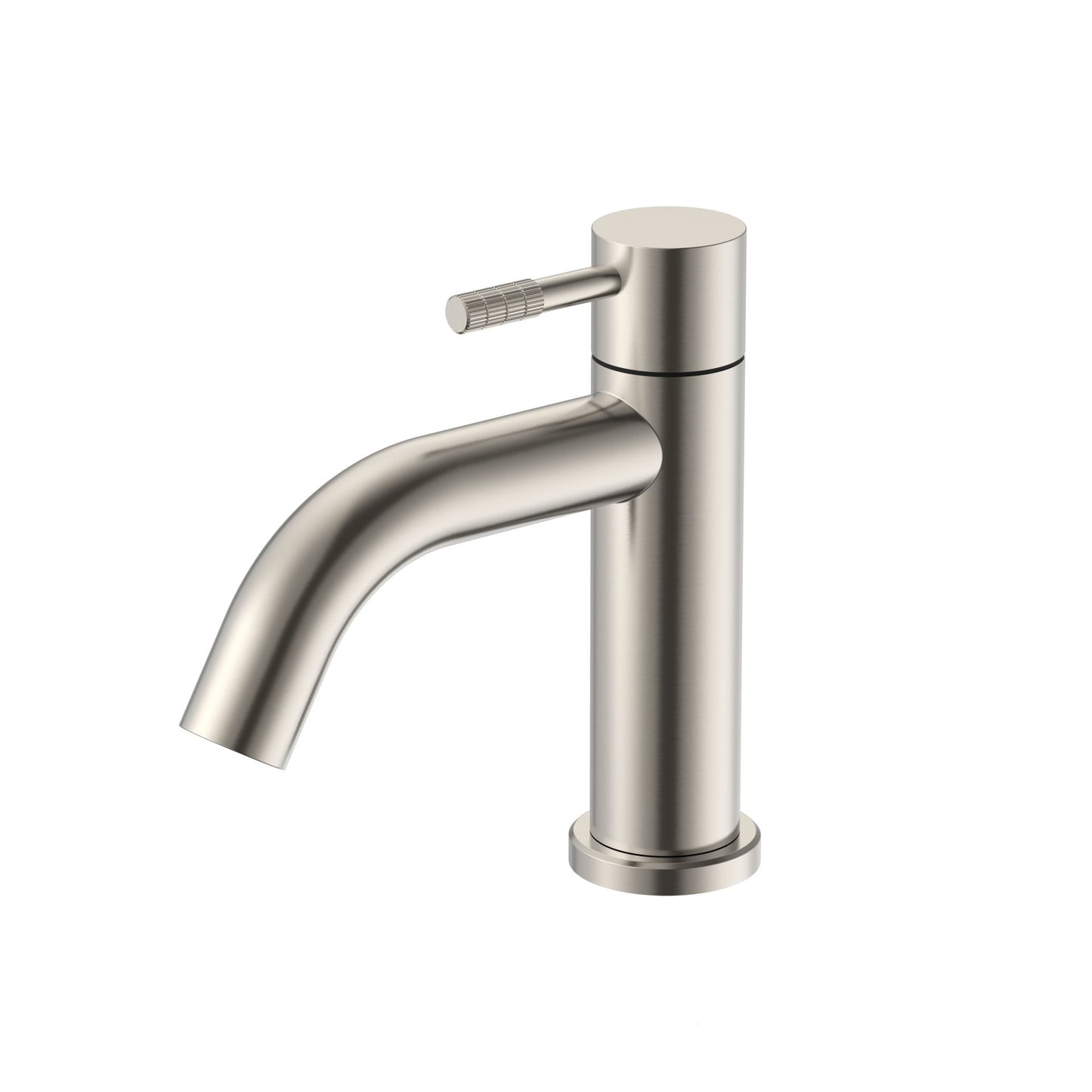 Stria Koudwaterkraan | Hendel met ribbelstructuur | Geborsteld RVS - WDtegels