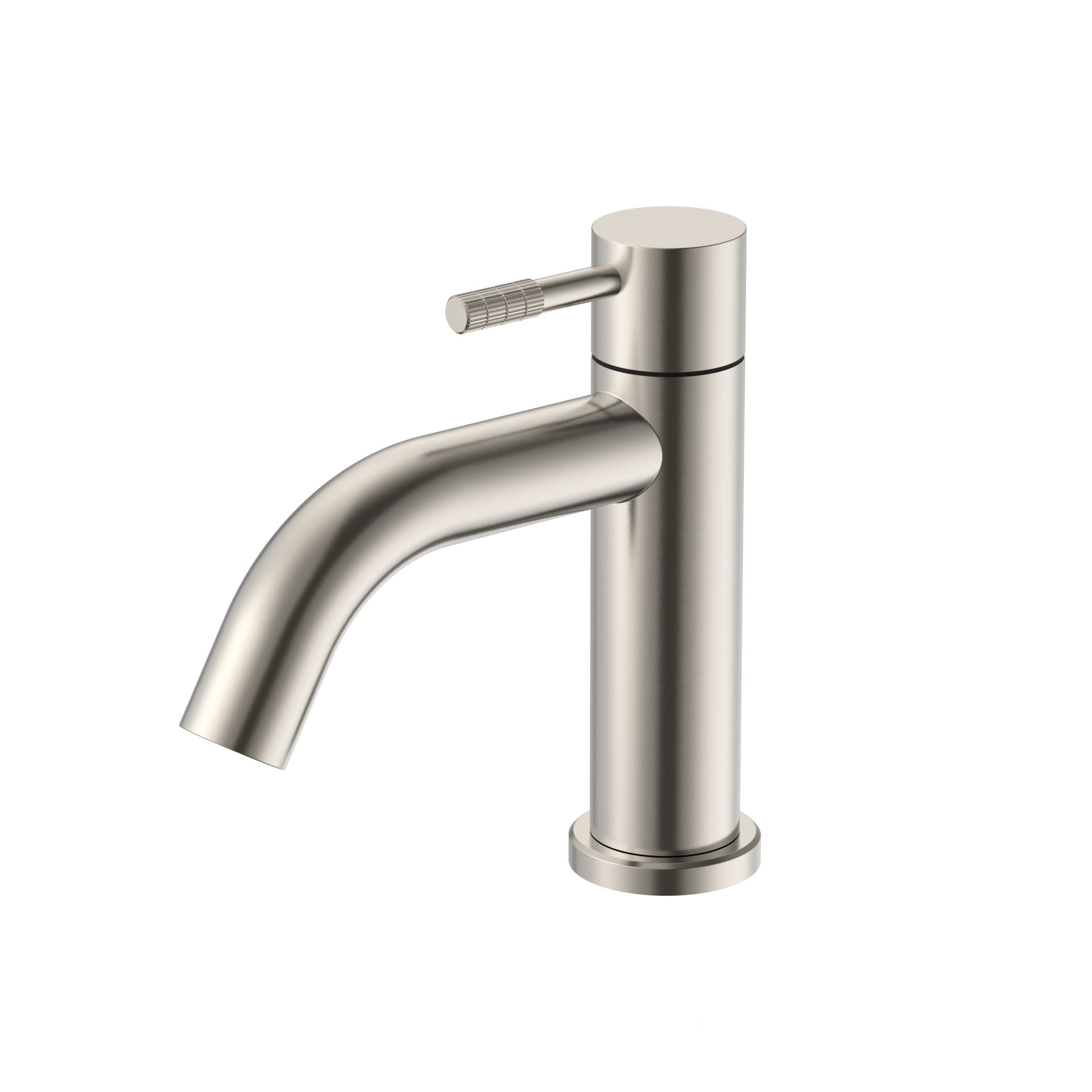 Stria Koudwaterkraan | Hendel met ribbelstructuur | Geborsteld RVS - WDtegels