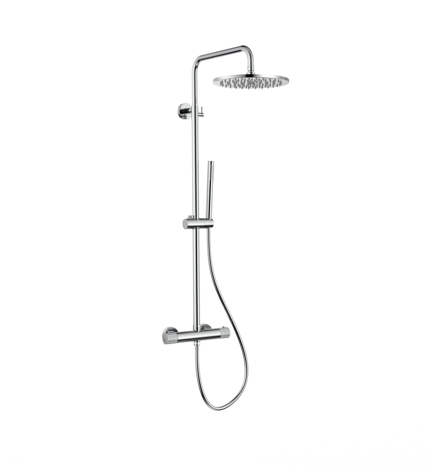 Stria Opbouw Regendoucheset | Ø30cm | Thermostatisch | Chroom - WDtegels