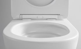 Aloni Pro Hangend Toilet | 36x32x49cm | Tornadospoeling | Randloos | met Zitting | Soft Close | Quick Release | Compact | Mat Wit - WDtegels