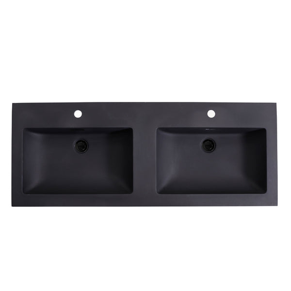 Lavabo Quartz Classic 140 cm sin orificio para grifería