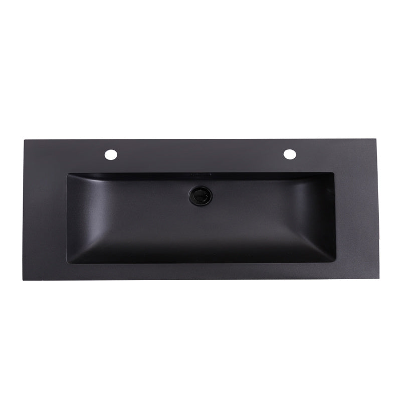 Wastafel Quartz Classic 120 cm Enkelbak met 2 kraangaten - WDtegels