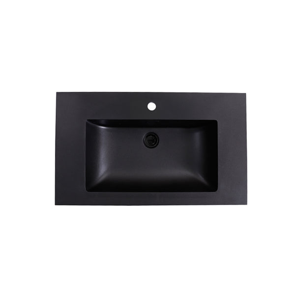 Lavabo Quartz Classic 80 cm 1 orificio para grifería
