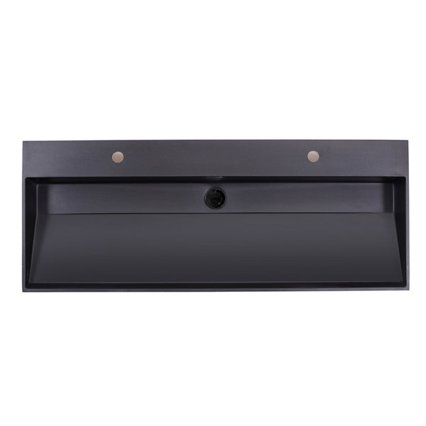 Lavabo de un seno Quartz Trend de 120 cm con 2 orificios para grifería