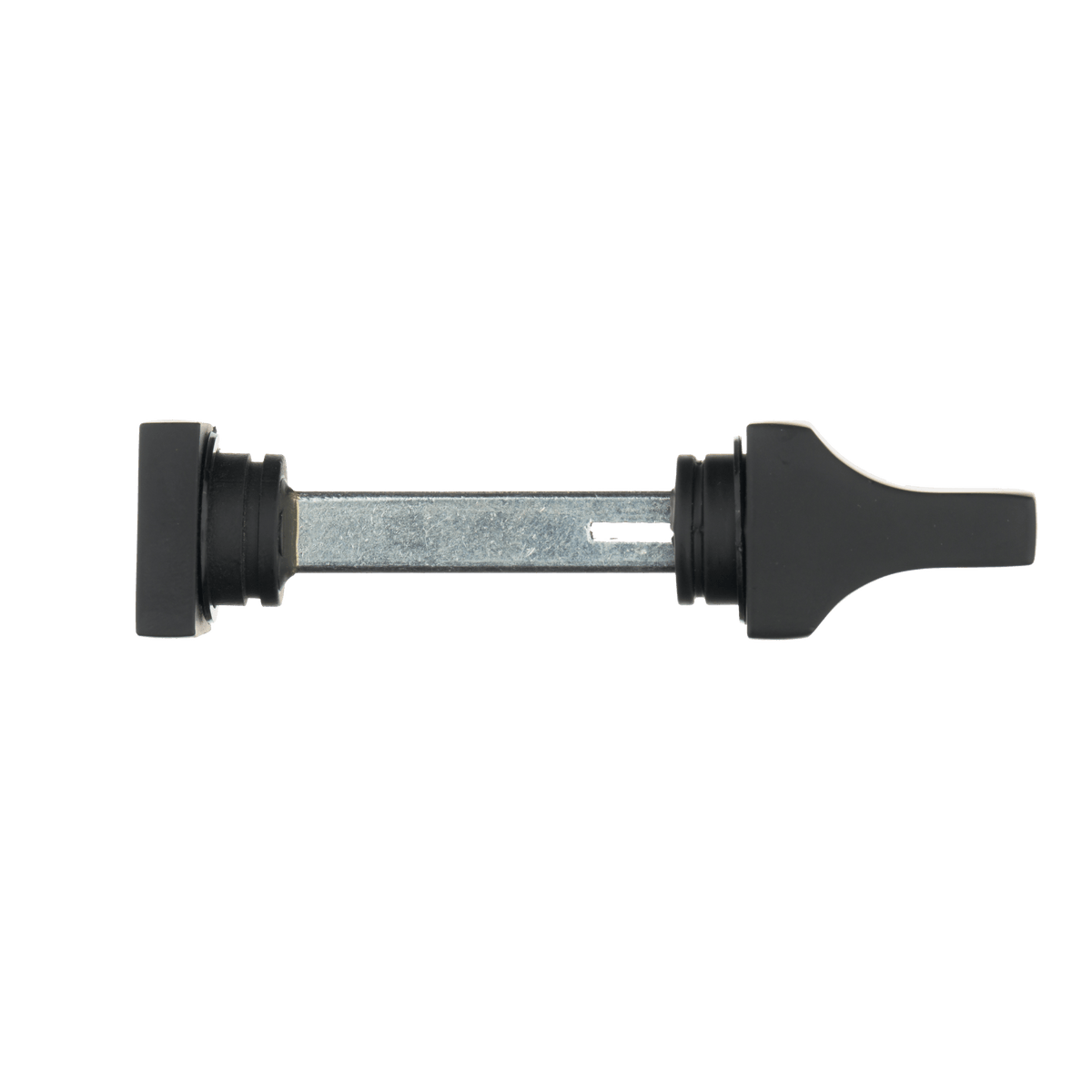 Draaiknop en sluitstift van deurklink Ravello in zwart met WC-sluiting 63 mm