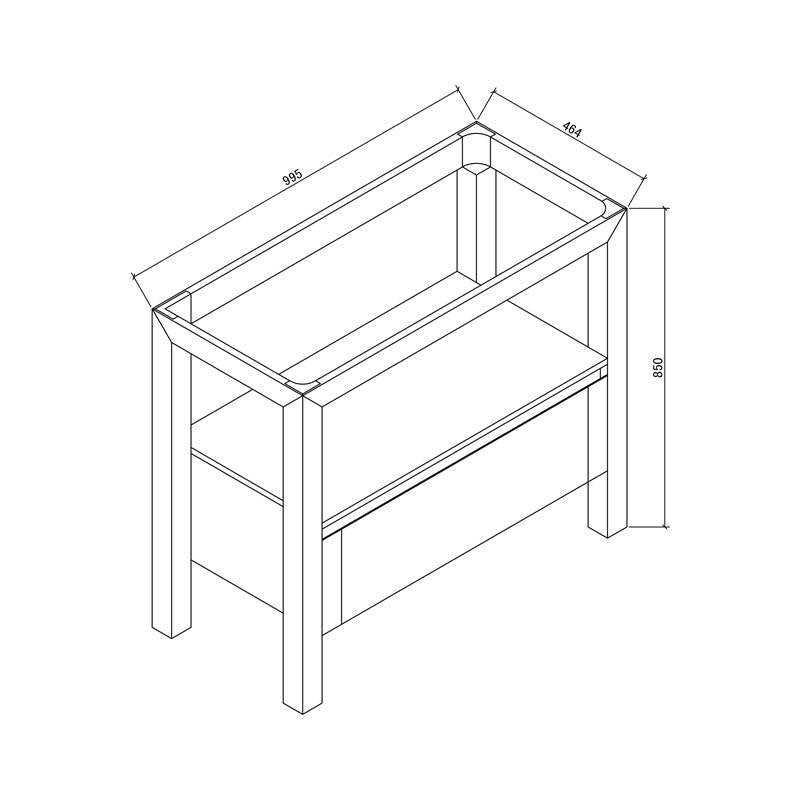 Badmeubel Robusta Dynasty met sub kom 100