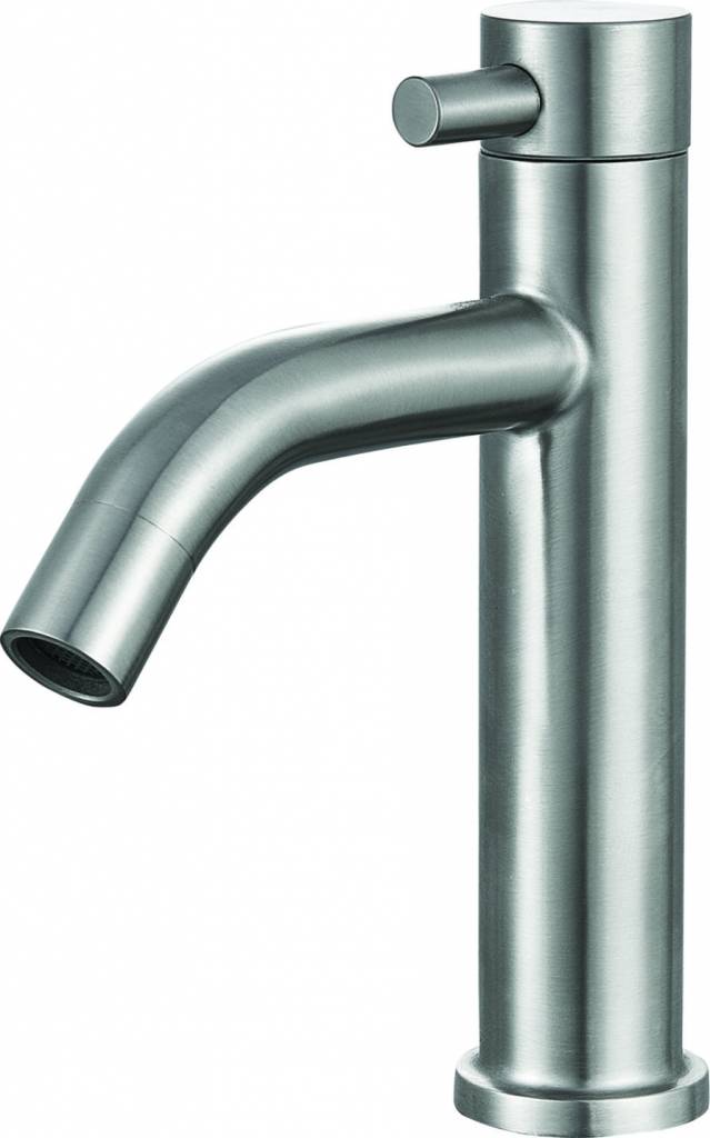 Fonteinkraan laag 16 cm RVS - WDtegels