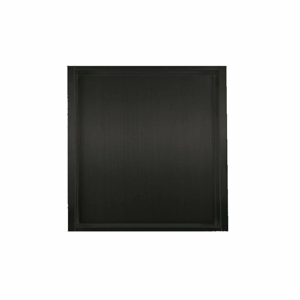 RVS Wand Nis Mat Zwart 30x30 - WDtegels