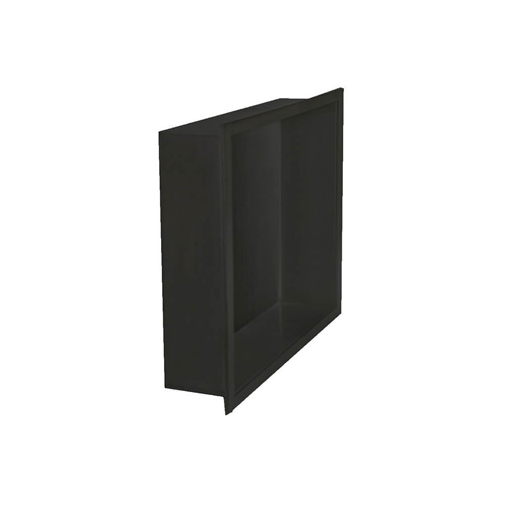 RVS Wand Nis Mat Zwart 30x30 - WDtegels
