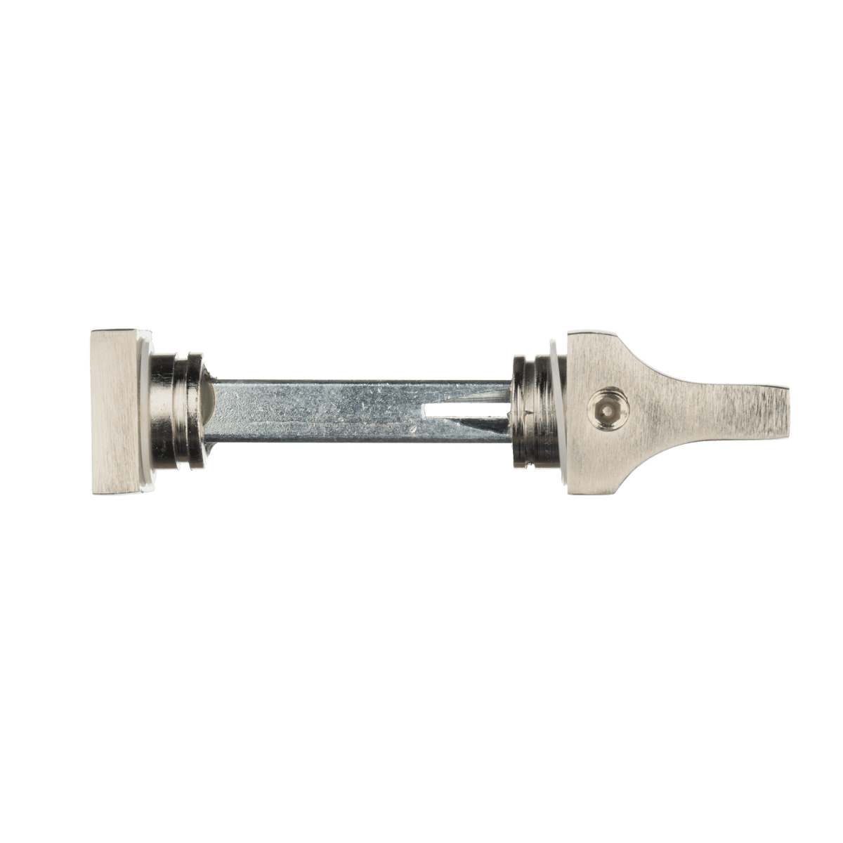 Draaiknop en sluitstift van deurklink Grado in RVS met WC-sluiting 63 mm