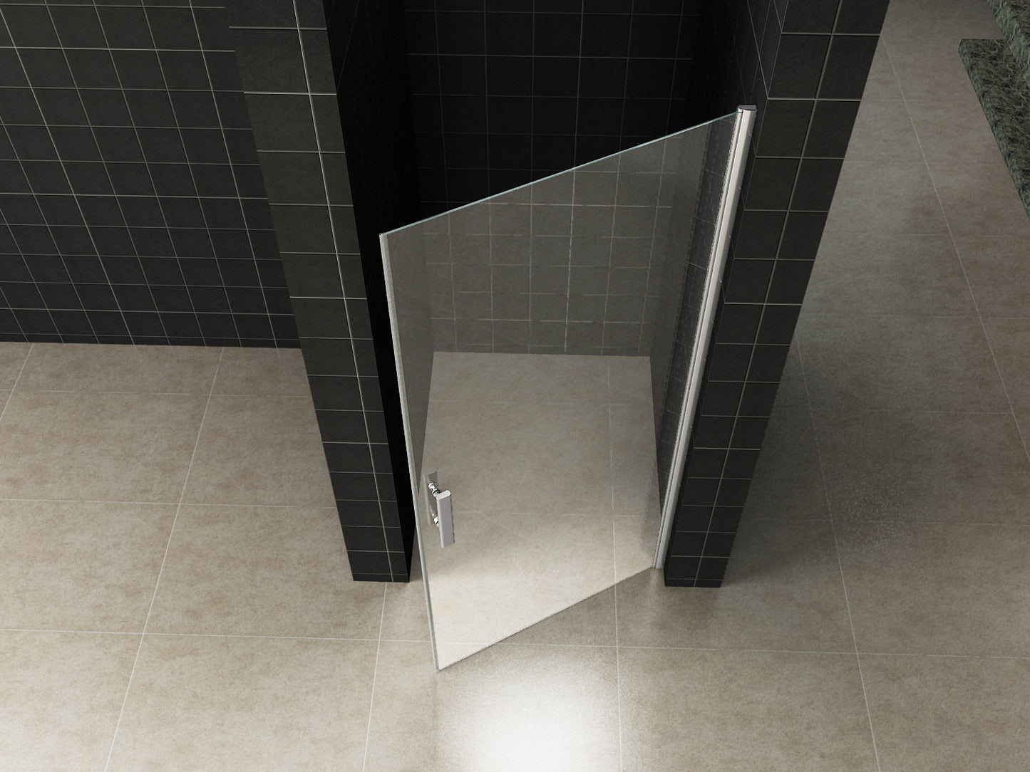 Wiesbaden Eco nisdeur met profiel 100x195 cm - WDtegels