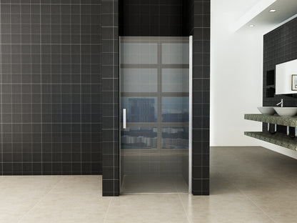 Wiesbaden Eco nisdeur met profiel 80x195 cm 6 mm - WDtegels