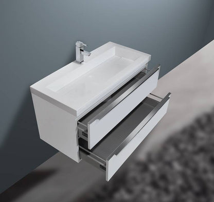 Badmeubel Senza 100 Hoogglans Wit