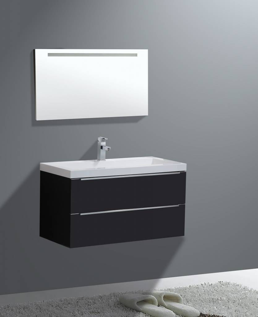 Badmeubel Senza 80 Hoogglans Antraciet