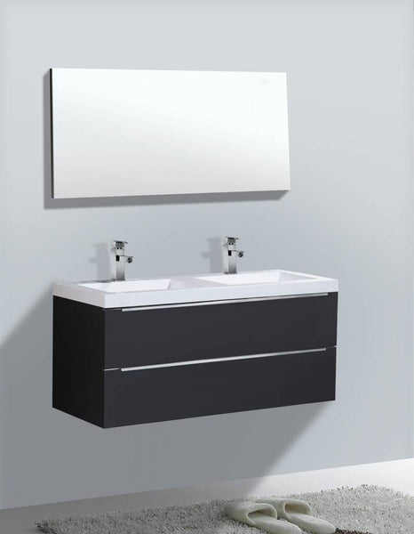 Badmeubel Senza 120 Hoogglans Antraciet