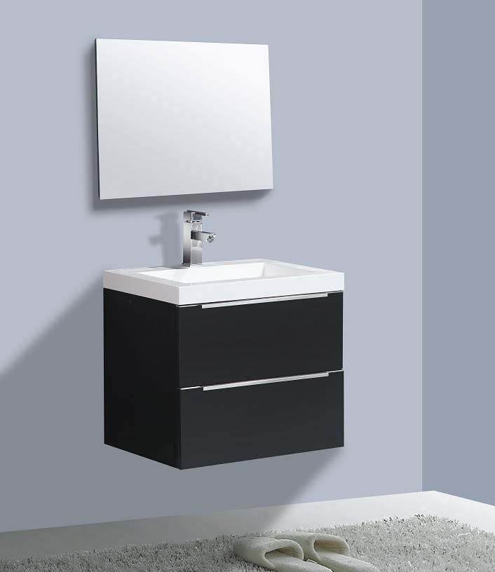 Badmeubel Senza 60 Hoogglans Antraciet