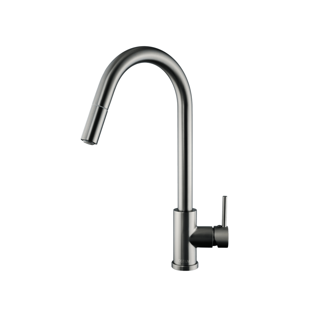 Uittrekbare keukenkraan Silana in gun metal