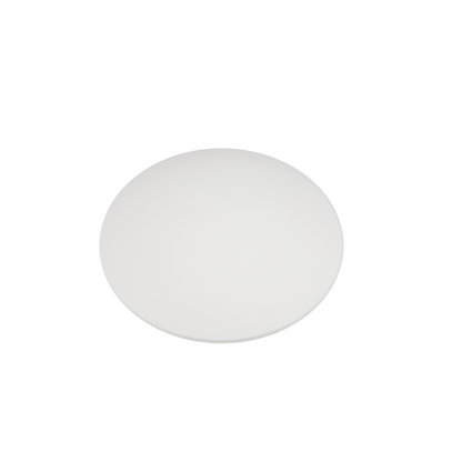 Ronde deurstopper in wit, diameter 8 cm