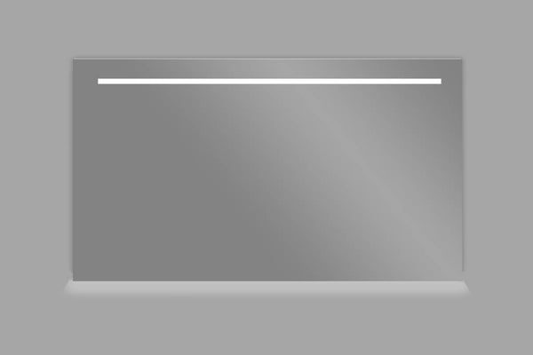 Espejo de aluminio de 140x70cm con iluminación LED y retroiluminación, incluyendo desempañador