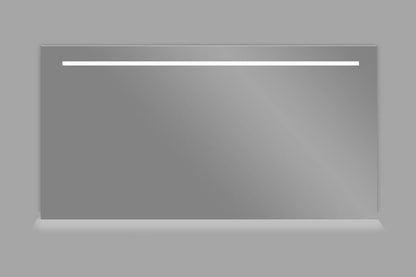 Aluminium spiegel met LED verlichting en onderverlichting 160 - WDtegels