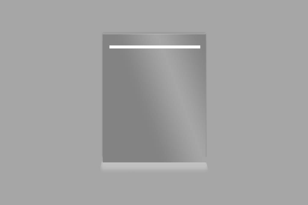 Aluminium spiegel met LED verlichting en onderverlichting 58 - WDtegels
