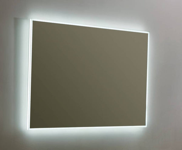 Espejo de aluminio 80x70 cm LED Infinity con calefacción de espejo