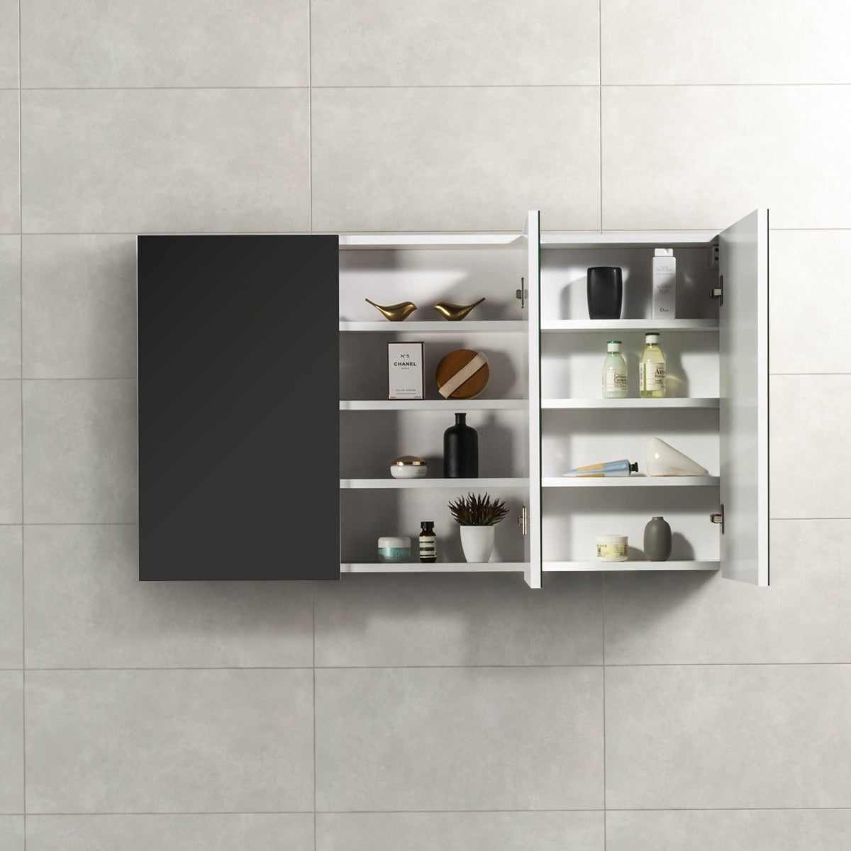 Spiegelkast Tieme hoogglans wit 120x70x16cm