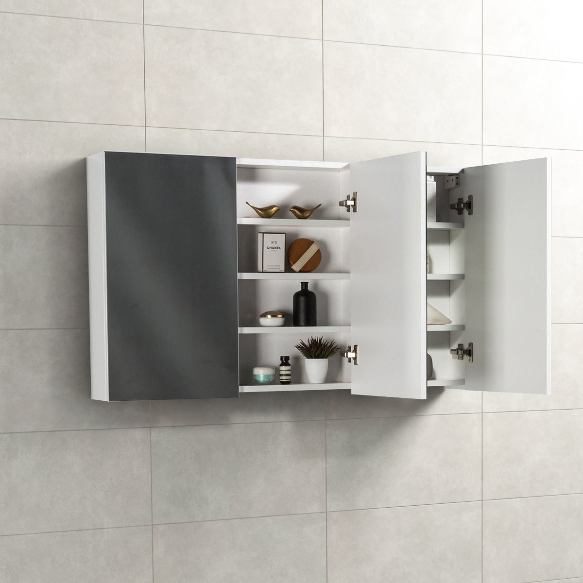 Spiegelkast Tieme hoogglans wit 120x70x16cm