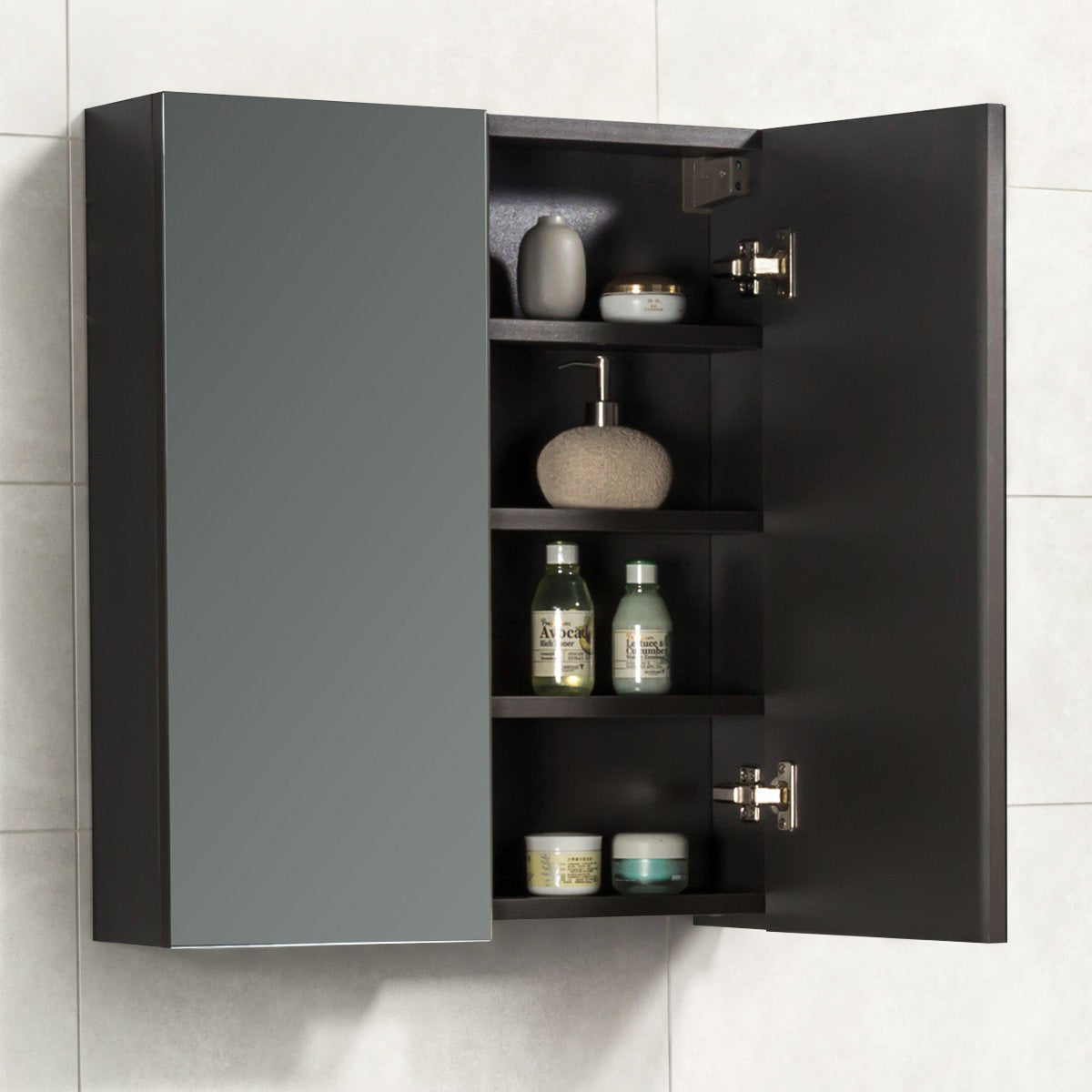 Spiegelkast Tieme mat grijs 60x70x16cm