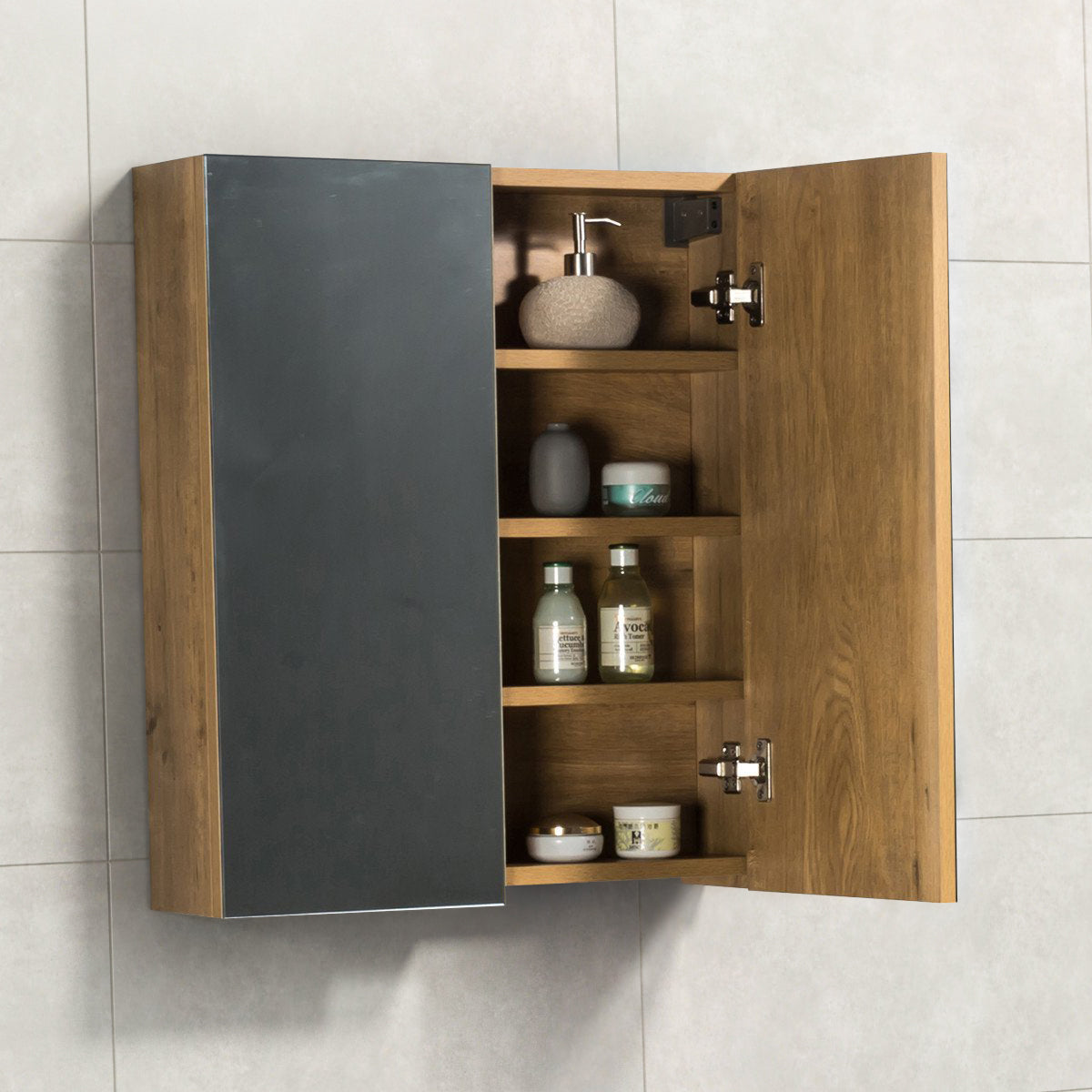 Spiegelkast Tieme mat eiken 60x70x16cm