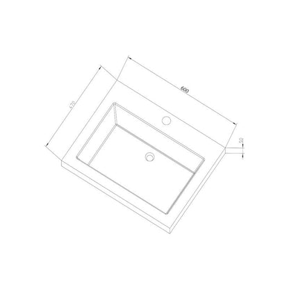 Badmeubel Trend Stone 60 Light Wood