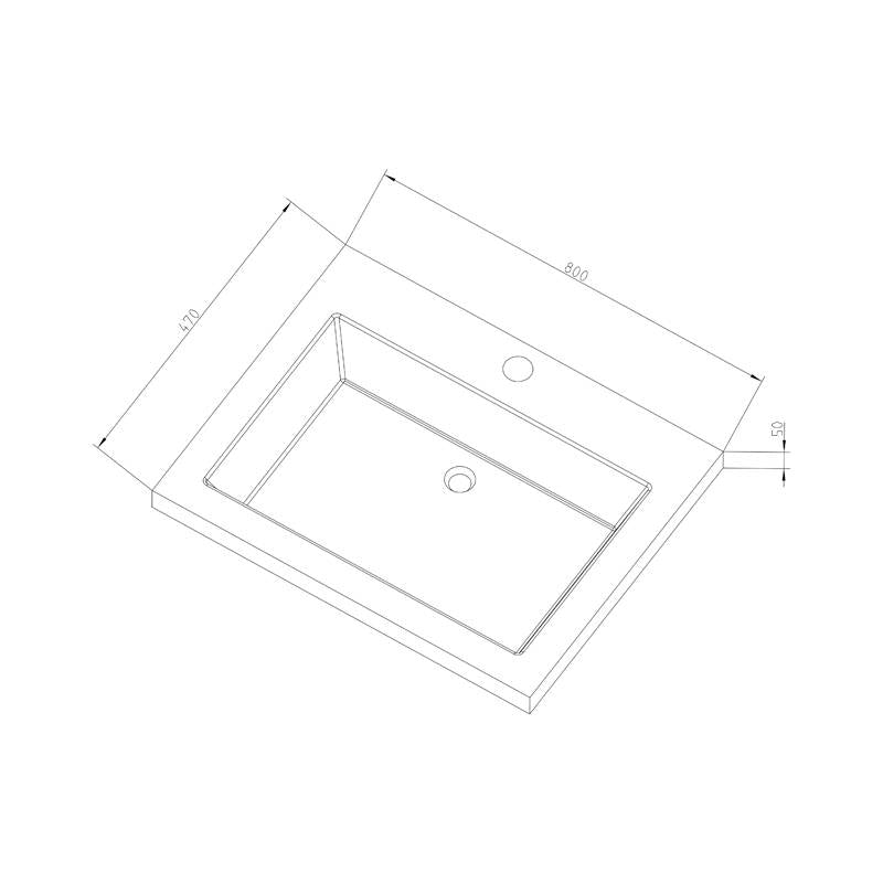 Badmeubel Vision Stone 80