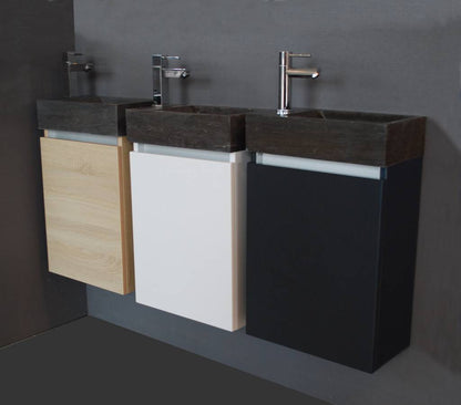 Fonteinkast Trendline Stone L/R Hoogglans Antraciet - WDtegels
